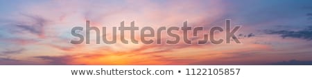 Stock fotó: High Resolution Panorama Of A Sunset Sky