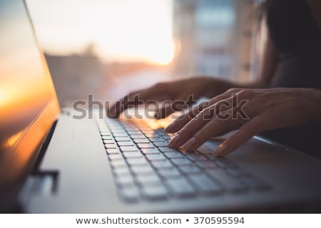 Stock photo: Computer Keyboard And Hand