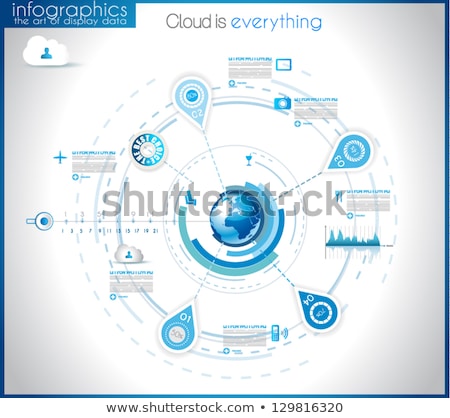 Foto stock: Infographic Template For Modern Data Visualization And Ranking