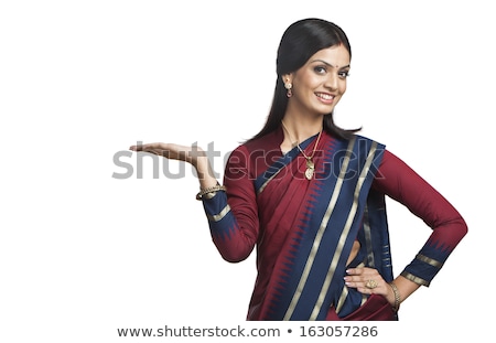 Stock photo: Traditionally Indian Woman Gesturing