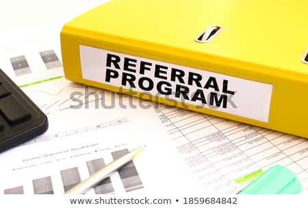 Сток-фото: File Folder Labeled As Referrals