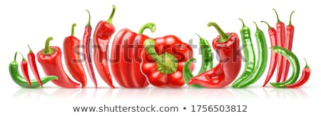 Stok fotoğraf: Tabasco Chile Peppers Paths