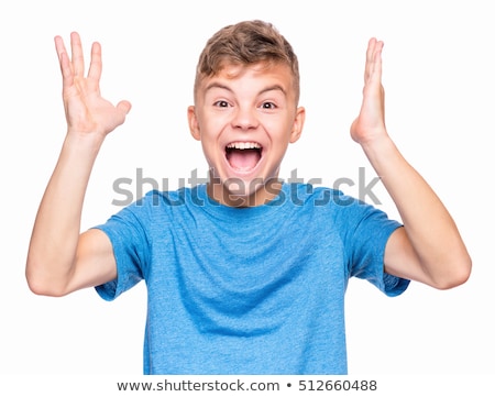 Studio Portrait Of Happy Teenage Boy Zdjęcia stock © NeonShot