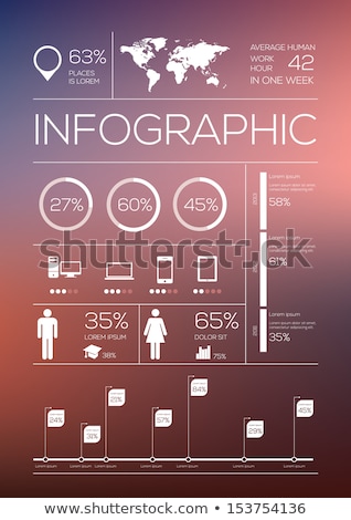 Foto d'archivio: Infographics And Infocharts On Pages Documents