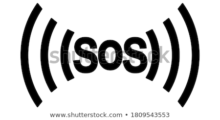 Foto stock: Sos Word Illustration