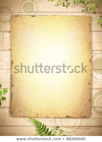 Foto stock: Grunge Paper For The Invitation With Ancient Floral Background