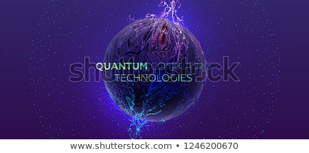 Stock photo: Computer Glowing Futuristic Cpu Processor Concept