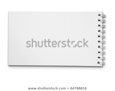 Long Blank White Note Book Horizontal Zdjęcia stock © nuttakit
