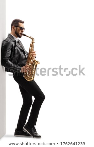 ストックフォト: Playing The Saxophone