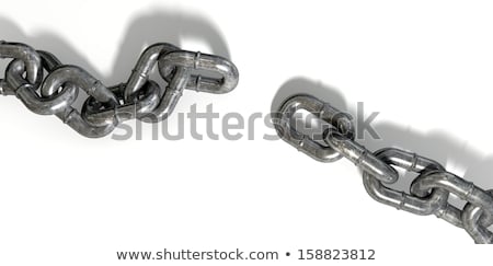 Stock photo: Broken Chain Puzzle