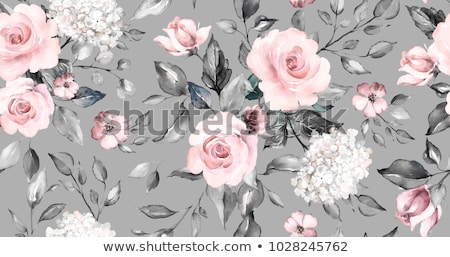 ストックフォト: Seamless Ornamental Wallpaper Floral Pattern Illustration