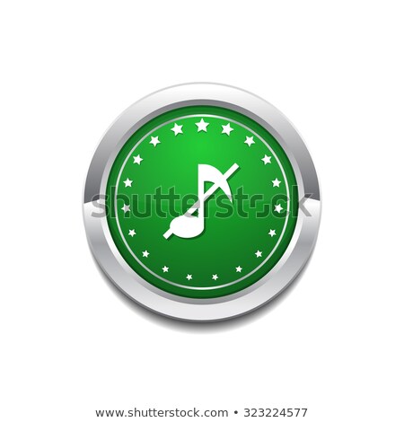 Stock fotó: Mute Circular Vector Greenweb Icon Button