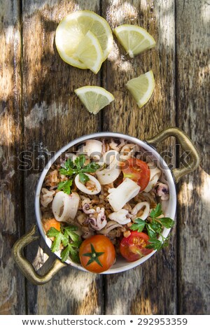 Farro With Seafood Stock photo © Fotografiche