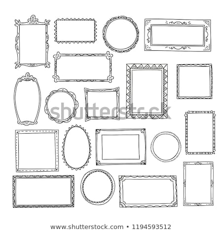 Stock photo: Hand Drawn Frames Lines And Circle Collection
