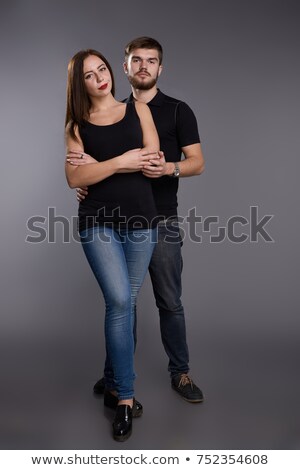 Foto stock: Areja · joven · vestida · para · fiesta