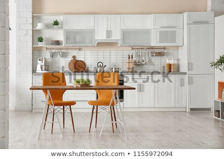 Stock foto: Modern Kitchen Interior In Flat Style