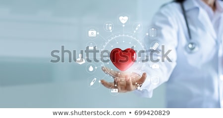 Foto stock: Physician With Red Heart