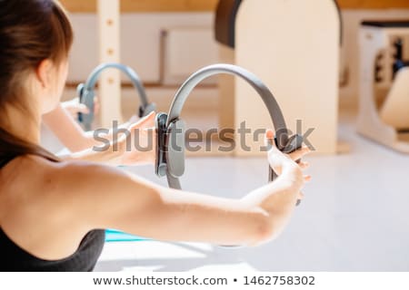 Foto stock: Magic Pilates Ring Woman Aerobics Sport Gym