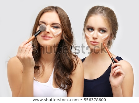 [[stock_photo]]: Dolescente, · appliquer · le · maquillage