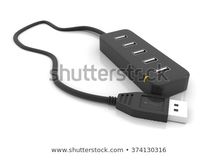 Usb Cables In Hub Zdjęcia stock © bluebay