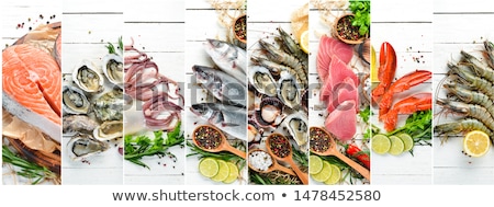 Сток-фото: Seafood Collage