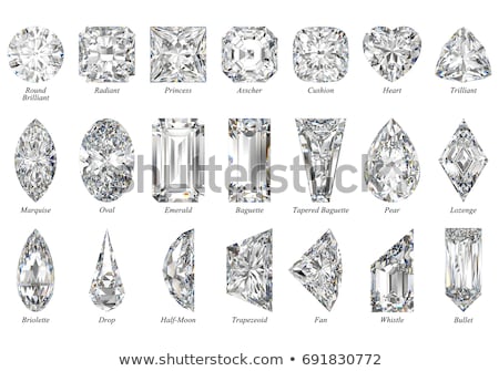 Stockfoto: Asscher Cut Diamond Top View