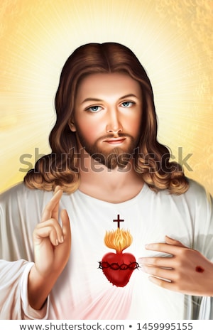 Foto stock: The Sacred Heart Illustration