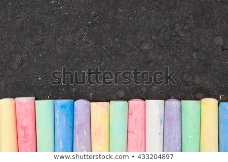 Stok fotoğraf: Back To School Sidewalk Chalk