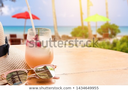 ストックフォト: Cold Drink And Sunglasses