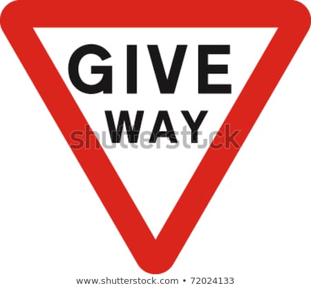 Stok fotoğraf: Give Way Sign