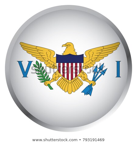 Stock fotó: Us Virgin Islands Round Flag Vector Illustration