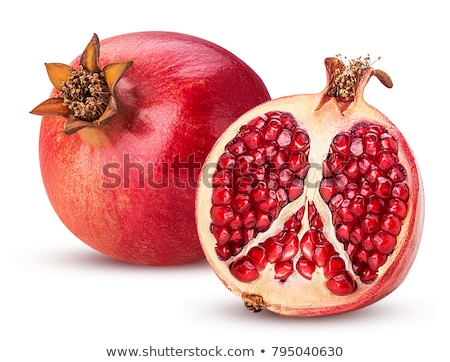 Сток-фото: Pomegranate On White Background