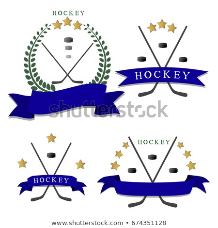 Foto stock: Ice Hocket Cartoon Icon Theme