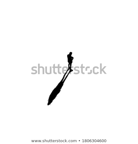 Stock photo: Man Silhouette In Sorrowful Pose