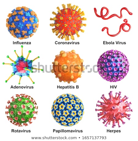 Сток-фото: Ebola Virus Design On White Background