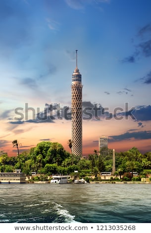 Stok fotoğraf: Tall Tv Tower In Cairo