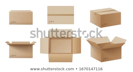 Imagine de stoc: Box Cardboard Carton Parcels Packaging Vector