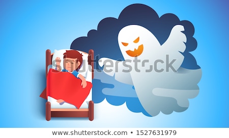 Stockfoto: A Boy Having Nightmare