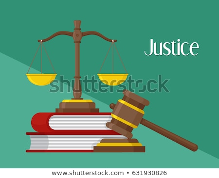 ストックフォト: Justice Books Law And Judgement Icon Vector Illustration