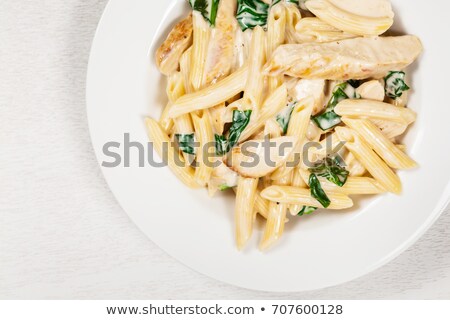 Zdjęcia stock: Creamy Chicken And Spinach Pasta