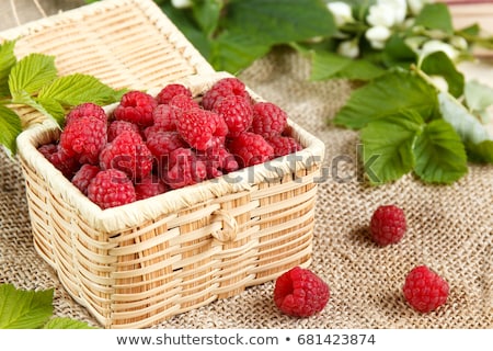 Stock foto: Plum On Table And A Punnet