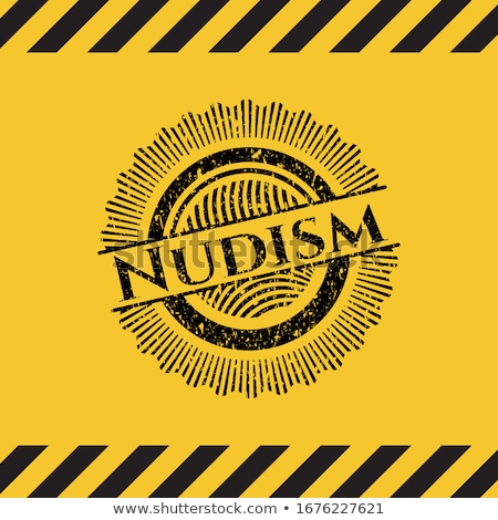 Foto stock: Stop Sign Nudism