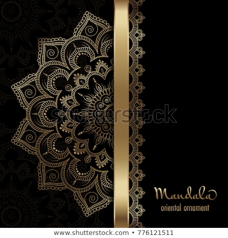 Stock foto: Gold Mandala Indian Decorative Pattern