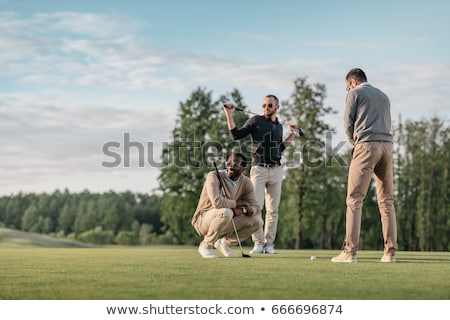 Stockfoto: Man Playing Golf