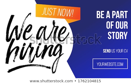 [[stock_photo]]: Now Hiring On Orange Background In Flat Design