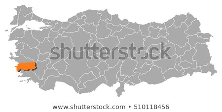 Map Of Turkey Aydin Foto stock © Schwabenblitz