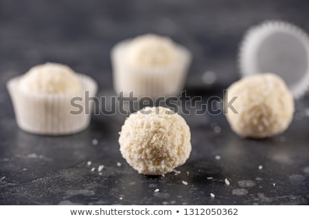 Stock fotó: White Chocolate Coconut Truffles
