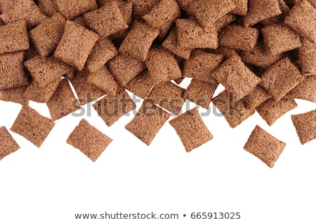 Stok fotoğraf: Chocolate Pads Corn Flakes Isolated With Copy Space