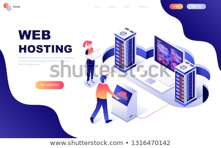 Foto stock: Privacy Engineering Concept Landing Page