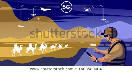 Zdjęcia stock: Military Operation Concept Vector Illustration